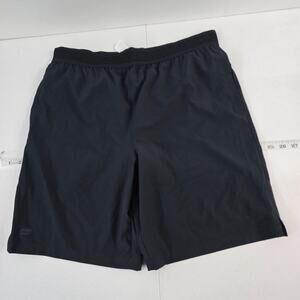 Fabletics Men’s Black‎ Athletic Shorts Size L Polyester Blend Stretch 6371 9"